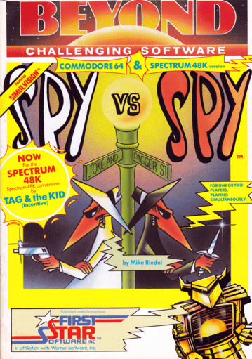 Spy vs Spy box art for ZX Spectrum